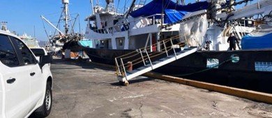 Realiza FGR cateo a un barco atunero por un delito contra el ambiente