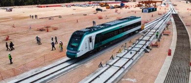 Primeros vagones del Tren Maya inician pruebas en Cancún