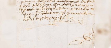 Devuelven a México, manuscrito firmado por Hernán Cortés en 1527