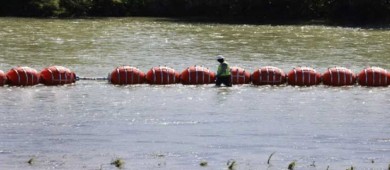 México alista demanda contra EU por muro de boyas en el Río Bravo