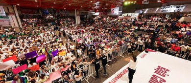 Sheinbaum enaltece logros de AMLO durante su visita a BCS