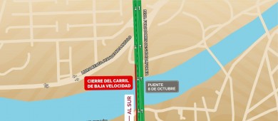 Estará cerrado de manera parcial el puente 8 de octubre