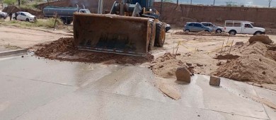 Empiezan la rehabilitación y limpieza de calles por los efectos de las lluvias registradas