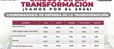 Claudia Sheinbaum será la candidata presidencial de Morena