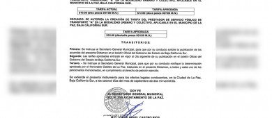 Tarifa del transporte Público de La Paz ya es de 12 pesos