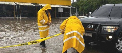 Atendió Protección Civil La Paz diversos reportes por lluvia este domingo
