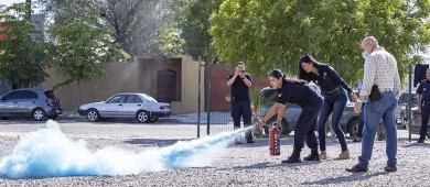 Capacitan a personal de la Policía Municipal en cursos de “Prevención y Combate a Fuegos Incipientes y Manejo de Extintores”