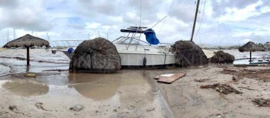 Dejó “Norma” un cementerio de yates y veleros en la bahía de La Paz