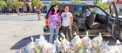 Continua el Ayto de Los Cabos entregando apoyos alimentarios a personas afectadas por “Norma”
