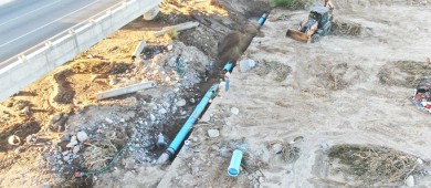 Concluye OOMSAPAS La Paz los trabajos de reparación del Acueducto 2