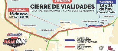 Exhortan a la ciudadanía a tomar precauciones durante la celebración de la carrera Baja 1000