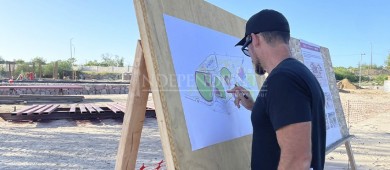 Suspenden trabajos de la obra del parque deportivo del “Piojillo”