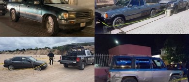 Detienen a cinco personas y localizan cinco vehículos durante la última semana de diciembre