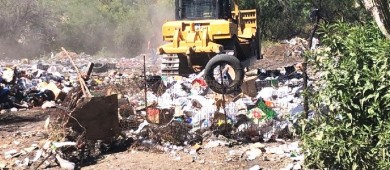 Rehabilita Servicios Públicos tiradero a cielo abierto en El Triunfo