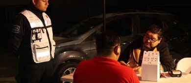 Durante operativo de alcoholimetría en La Paz se detuvieron a 13 personas alcoholizadas