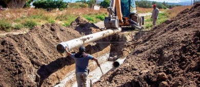 Concluye OOMSAPAS La Paz reparación de fuga en acueducto 1