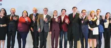 Sheinbaum anuncia arranque de campaña, con respaldo a reformas de AMLO