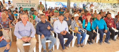 Entrega Presidenta Municipal un nuevo pozo de agua en La Matanza