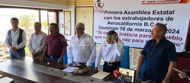 Ex trabajadores de AeroCalifornia buscan cobrar el adeudo de la empresa, siguiendo modelo de Mexicana de Aviación