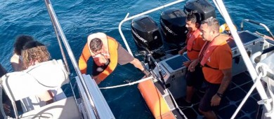 Marina realiza evacuación médica de una menor, en inmediaciones del canal de San Lorenzo