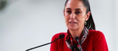 Sheinbaum acusa a la oposición de uso ilegal del logotipo del INE