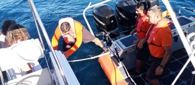 Marina realiza evacuación médica de una menor, en inmediaciones del canal de San Lorenzo