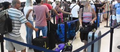 Cifra de pasajeros en vuelos internacionales crece 9.7% en primer bimestre