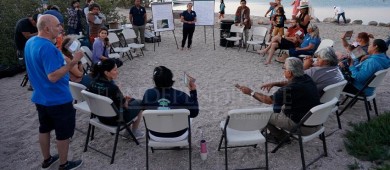 “Imaginar su futuro”: Buscan crear comunidad para proteger la playa y manglares en El Comitán