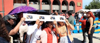 Gran evento se vivió en UABCS para observar el eclipse solar