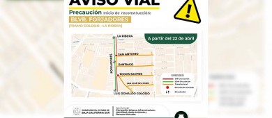 Cerrarán diferentes vialidades de La Paz por obras de repavimentación