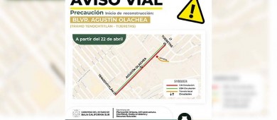 Cerrarán diferentes vialidades de La Paz por obras de repavimentación