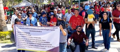 Trabajadores de la educación en BCS intensifican protestas por demandas laborales