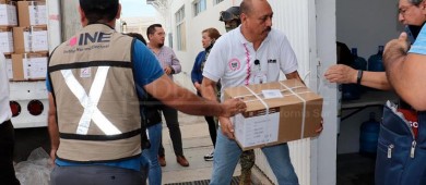 Llegan a BCS las boletas electorales para Presidencia de la República, senadurías y Diputaciones Federales