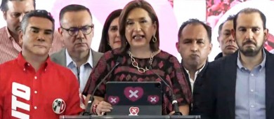 Xóchitl Gálvez anuncia impugnaciones por competencia desigual y crimen organizado
