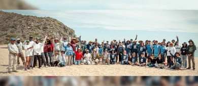 Se recolectaron 390 kilos de residuos en la macro limpieza de la playa el Saltito Original