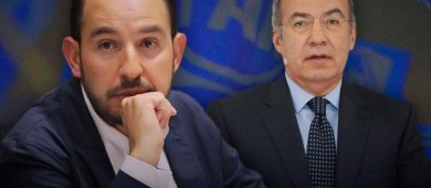 Felipe Calderón y Marko Cortés se culpan de 'la caída' del PAN