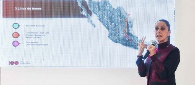 Sheinbaum anuncia dos nuevas líneas de trenes de pasajeros