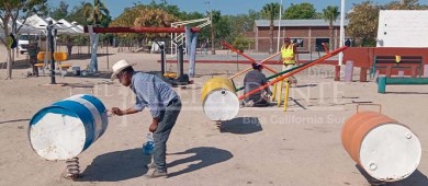 Rehabilita Servicios Públicos Municipales parque en Álvaro Obregón