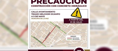 Más de 61 mdp invertirá el gobierno de BCS en nuevas pavimentaciones para La Paz