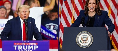 Harris aventaja ligeramente a Trump, revela encuesta