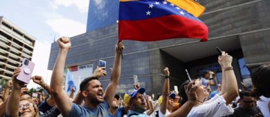 Cientos de personas protestaron en Ciudad de México contra el “fraude electoral” en Venezuela
