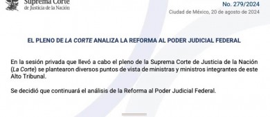 SCJN termina sin acuerdo primer debate a puerta cerrada sobre reforma judicial