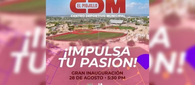 El próximo 28 de agosto inauguran el Centro Deportivo Municipal “El Piojillo”