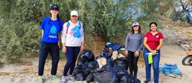 Exitosa la jornada de limpieza en Arroyo El Mezquitito liderada por la UABCS
