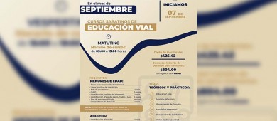 Invita la Policía Municipal a jóvenes y adultos a inserirse en los próximos cursos de Educación Vial