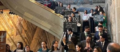 Ministros de la SCJN suspenden sesión en apoyo a paristas contra reforma judicial