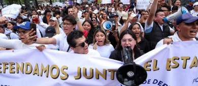 Estudiantes exigen a diputados abrir diálogo sobre Reforma Judicial