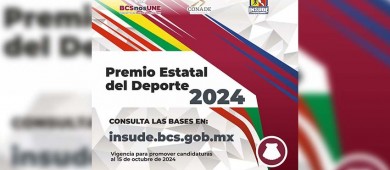 Convoca INSUDE al premio estatal del deporte 2024