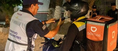 Aplica Policía Municipal de La Paz en operativo más de 200 de pruebas de alcohometría
