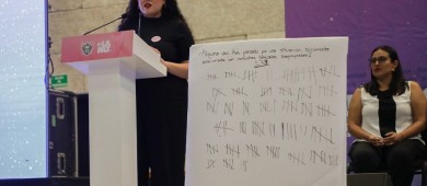 Convoca Milena Quiroga a unir esfuerzos para erradicar la violencia de género